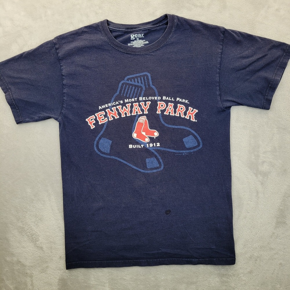 Boston Red Sox Shirt Men Small Short Sleeve Baseball Team Fenway Park Logo Adult